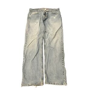 Vintage Levis Jeans Mens 38x30 Blue 505 Light Wash 90s 1999 Regular Straight Leg